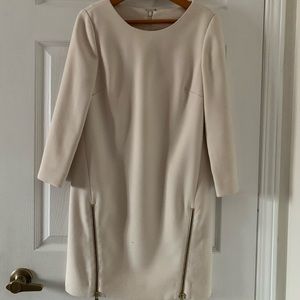 J Crew shift dress with zippers